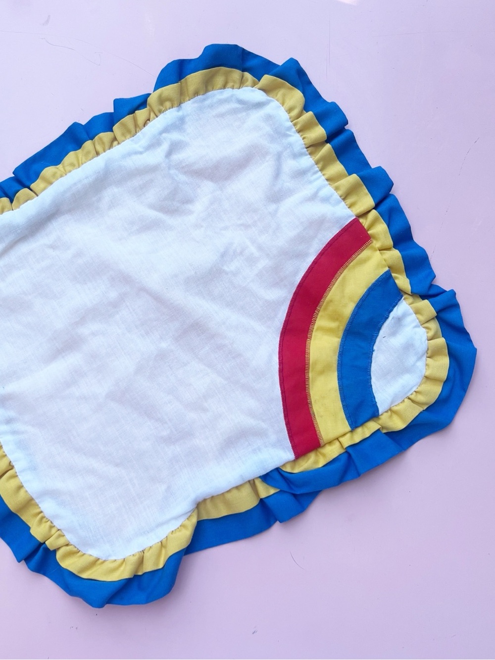 Vintage Kids Rainbow Brite Pillow Sham Case  12 x 13